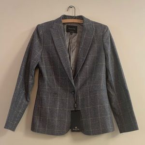 Grey Wool-blend blazer